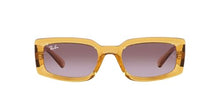 Load image into Gallery viewer, Ray-Ban Women's RB4395 Kiliane Square Sunglasses, Transparent Yellow/Gradient Violet, 54 mm