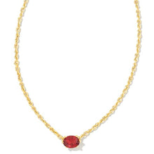 Load image into Gallery viewer, Kendra Scott Cailin 14k Gold-Plated Pendant Necklace in Burgundy Crystal, Fashion Jewelry for Women