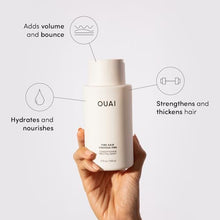 Load image into Gallery viewer, OUAI Fine Shampoo and Conditioner Set - Sulfate Free Shampoo and Conditioner for Fine Hair - Made with Keratin, Marshmallow Root, Shea Butter & Avocado Oil - Free of Parabens & Phthalates (10 Fl Oz)