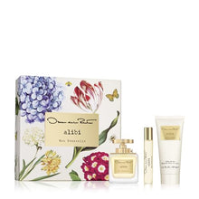 Load image into Gallery viewer, Oscar de la Renta Alibi Eau Sensuelle Eau de Parfum 3 Piece Gift Set for Women - Perfume Spray 3.4 Fl. Oz, Purse Spray, Travel Spray 0.5 Fl. Oz, and Body Lotion 3.4 Fl. Oz