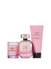 Load image into Gallery viewer, Victoria's Secret Bombshell 3 Piece Luxe Fragrance Gift Set: 1.7 oz. Eau de Parfum, Travel Lotion, & Candle