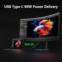 Load image into Gallery viewer, INNOCN 34G1R 34" Curved Ultrawide Gaming Monitor 3440 x 1440p 165Hz PC Computer Monitor Gamer, USB Type C Power Delivery, HDMI, DP, Built-in 2.1 Stereo Speakers, Charger Pad, Black