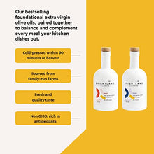 Load image into Gallery viewer, Brightland California Extra Virgin Olive Oils, The Duo – First Cold-Pressed Made with Early-Harvest Olives – Polyphenol Rich & Artfully Crafted Olive Oil - 12.7fl oz Bottles (Pack of 2)