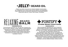 Load image into Gallery viewer, Bossman Essentials Beard Kit for Men - Beard Oil Jelly, Fortifying Conditioner Cream, Beard Balm - Grooming Growth Care Accessories (Vetiver X)