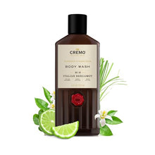 Load image into Gallery viewer, Cremo Rich-Lathering Italian Bergamot Body Wash for Men, Notes of Italian Bergamot, Neroli Blossom, and Fresh Vetiver, 16 Fl Oz