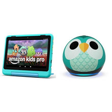 Load image into Gallery viewer, Amazon Kids Entertainment Device Bundle Including Fire HD 8 Kids Pro Tablet (32GB, Hello Teal) + Echo Dot Kids (Owl)