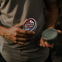 Load image into Gallery viewer, Rocky Mountain Barber Company Pomade for Men - 5 oz Tub Classic Styling Product with Strong Firm Hold for Side Part, Pompadour & Slick Back Looks – High Shine & Easy to Wash Out – Water Based