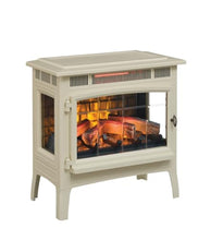 Load image into Gallery viewer, duraflame Freestanding Electric Fireplace Stove Heater with 3D Flame Effect for 1,000 Sq. Ft. Room, Cream