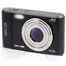 Load image into Gallery viewer, Minolta MND20 44 MP / 2.7K Ultra HD Digital Camera (Black)