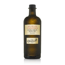 Load image into Gallery viewer, Carapelli - Unfiltered Organic Extra Virgin Olive Oil: First Cold-Pressed EVOO – 33.8 Fluid Ounces (1 Liter)