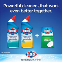 Load image into Gallery viewer, Clorox Toilet Bowl Cleaner, Clinging Bleach Gel, Ocean Mist - 24 Ounces, Pack of 2