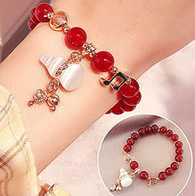 Load image into Gallery viewer, Betterdecor Feng Shui Handmade Natural Red Agate Bracelet with Chinese Wu Lou/Hu Lu for Health and Protection