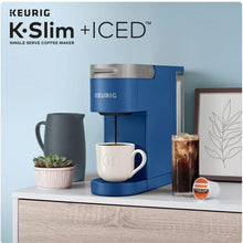 Load image into Gallery viewer, Keurig K-Slim + ICED Single Serve Coffee Maker, Brews 8 to 12oz. Cups, Blue