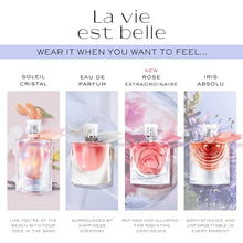 Load image into Gallery viewer, Lancôme La Vie Est Belle Eau de Parfum - Long Lasting Fragrance with Notes of Iris, Earthy Patchouli, Warm Vanilla & Spun Sugar - Floral & Sweet Women's Perfume, 5 Fl Oz