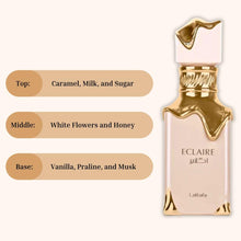 Load image into Gallery viewer, Lattafa Eclaire EDP Spray 100ML (3.4 OZ) Long Lasting & Enchanting Fragrance For Women.
