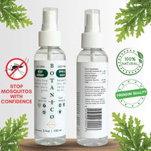 Load image into Gallery viewer, Pack of 2 Botanico Natural Insect & Mosquito DEET-Free Repellent Sprays with Citronella Vanilla Essential Oils, Natural Formula, Baby, Kid, and Pet Safe Travel Size by Eve Paul - 2x100ml=200ml, 6.8oz