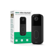 Load image into Gallery viewer, Blink Video Doorbell – Head-to-toe HD view, two-year battery life, and simple setup. Required Sync Module not included – Add-On (Black)
