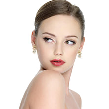 Load image into Gallery viewer, Pearl Earrings with 18k Gold Life Tree, 925 Sterling Needle & Baroque Pearl Drop Earrings for Women
