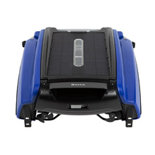 Load image into Gallery viewer, Betta SE Solar Powered Automatic Robotic Pool Surface Skimmer Cleaner with 24/7 Continuous Cleaning Battery Power and Re-Engineered Twin Salt Chlorine Tolerant Motors (Blue)