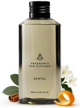Load image into Gallery viewer, AromaPlan Hotel Scents Santal 5.07 Fl Oz (150ml), Home Luxury Aroma & Hotel Fragrance Diffuser Oil- Hotel Diffuser Oil for Aromatherapy- USA Made, Bigger Bottle, Bolder Aroma & Longer Lasting