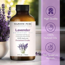 Load image into Gallery viewer, Majestic Pure Lavender Essential Oil for Diffuser - 4 Fl Oz