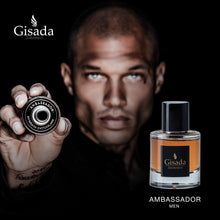 Load image into Gallery viewer, Gisada Switzerland - Ambassador Men - Luxurious Cologne for Men with Spicy, Vibrant, Floral Notes - Daily Wear Mens Cologne with Fresh Citrus & Warm Wood Aroma - Made in Switzerland - 1.7 fl.oz.