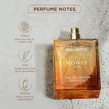 Load image into Gallery viewer, Honey Oud Eau de Parfum (3.4 fl. oz.) | Patchouli, Vanilla, Bergamot, Floral & Spicy + Made with Clean & Vegan Essentials Oils + Cruelty Free | Long-Lasting Fragrance