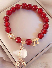 Load image into Gallery viewer, Betterdecor Feng Shui Handmade Natural Red Agate Bracelet with Chinese Wu Lou/Hu Lu for Health and Protection