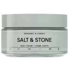 Load image into Gallery viewer, Salt & Stone Body Cream – Bergamot & Hinoki | Hydrating Formula with Seaweed Extracts, Spirulina & Squalane | Deep Hydration, Skin Barrier Repair & Healthy Glow | for all Skin Types (6.7 fl oz)