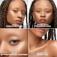 Load image into Gallery viewer, Urban Decay Face Bond Waterproof Luminizer (Silver Lake - Y2K Frosted Glaze), All-Over Liquid Highlighter + Bronzer, with 3% Niacinamide, Smudge-Resistant, Transfer-Resistant - 1 fl oz