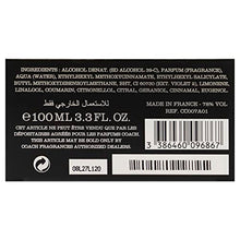 Load image into Gallery viewer, Coach Platinum Eau De Parfum 3.3 fluid ounces/ 100 Mililitres - Spray for Men
