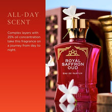 Load image into Gallery viewer, H HABIBI Royal Ambery Saffron Perfume Oud Arabian for Men & Women - Warm, Woody, Aromatic Fragrance for Men & Women - With Notes of Jasmine, Patchouli, Sandalwood & Amber Perfume - Eau de Parfum