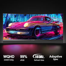 Load image into Gallery viewer, INNOCN 34G1R 34" Curved Ultrawide Gaming Monitor 3440 x 1440p 165Hz PC Computer Monitor Gamer, USB Type C Power Delivery, HDMI, DP, Built-in 2.1 Stereo Speakers, Charger Pad, Black