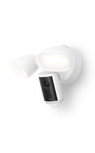 Load image into Gallery viewer, Ring Floodlight Cam Pro, Wired (newest model), Home or business security, Retinal 4K with wide-angle video, 10x Enhanced Zoom, and 2000 Lumen Floodlights, White