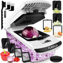 Load image into Gallery viewer, Fullstar Vegetable Chopper - Food Chopper - Onion Chopper - Vegetable Slicer & Spiralizer - Veggie Chopper with Container - Kitchen Gadgets - Home Essentials - Kitchen Accessories (4 in 1, White)