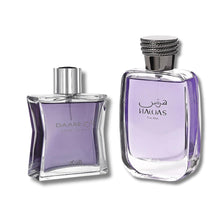 Load image into Gallery viewer, RASASI Hawas For Him & Daarej For Homme EDP 100Ml (3.4Oz)