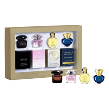 Load image into Gallery viewer, Versace Gifts & Sets Womens Mini Set (Crystal Noir/Bright Crystal/Eros Pour Femme EDT, Pour Femme Dylan Blue EDP)