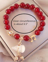 Load image into Gallery viewer, Betterdecor Feng Shui Handmade Natural Red Agate Bracelet with Chinese Wu Lou/Hu Lu for Health and Protection