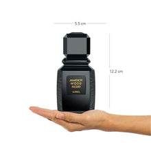 Load image into Gallery viewer, Ajmal Amber Wood Noir Eau De Parfum 3.4 Oz / 100 ML For Men & Women - Long Lasting Citrus, Aromatic Fragrance - Made in Dubai
