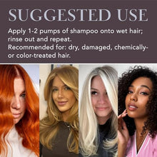 Load image into Gallery viewer, Saphira Mineral Moisturizing Shampoo, Hydration and Shine for Dry, Damaged, Permed or Chemically Treated Hair and Scalp, Sulfate-Free, Paraben-Free, Vegan, Prevents Frizz and Split Ends, 3 Ounce
