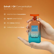 Load image into Gallery viewer, ANFAR LONDON Midnight Frost Tangerine Eau de Parfum 100ml – Dubai Perfume for Men, Long Lasting Citrus Amber Musk Fragrance, Luxury Arabian Cologne
