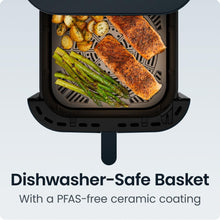 Load image into Gallery viewer, Chefman Crispinator Air Fryer 7-in-1 with 8 Qt Capacity, 450°F Max Temp & TurboFry Pro Technology for Fast, Even Results, Bake, Broil, Dehydrate, Viewing Window, Nonstick Ceramic-Coated Basket