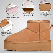 Load image into Gallery viewer, DIRDENI Platform Mini Boot For Women Short Ankle Boot Fur Fleece Lined Sneakers Snow Platform Anti-Slip Boot For Outdoor