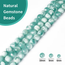 Load image into Gallery viewer, 45pcs 8mm Natural Malachite Sky Beads Gemstone Beads Round Loose Beads for Jewelry Making