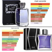 Load image into Gallery viewer, RASASI Hawas For Him & Daarej For Homme EDP 100Ml (3.4Oz)