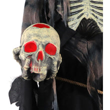 Load image into Gallery viewer, Haunted Hill Farm 7.0-Ft. Motion-Activated Rotting Reaper Animatronic