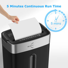 Load image into Gallery viewer, BONSEN Shredder for Home Office, 8-Sheet Crosscut Credit Card Shredder, Small Paper Shredder for Home Use with 4 Gallons Wastebasket, High Security Level P-4, ETL Certification (S3101)