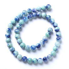Load image into Gallery viewer, 8MM 46PCS Peacock Blue Persian Jade Spacer Loose Beads for Jewelry Making DIY Bracelet Necklace