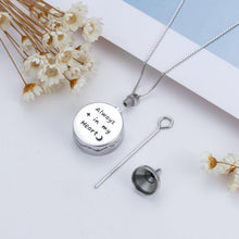 Load image into Gallery viewer, WINNICACA Mountain Range Cremation Jewelry for Ashes Moss Agate Crystal Urn Necklace for Women Mountian Range Memorial Jewelry Gifts