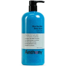 Load image into Gallery viewer, Anthony Exfoliating Body Scrub – Sea Salt, Vitamin C, And Aloe Vera Deep Cleans, Smooths Rough Patches & Soothes and Protects Skin – Blue Sea Kelp Body Wash 32 Fl Oz
